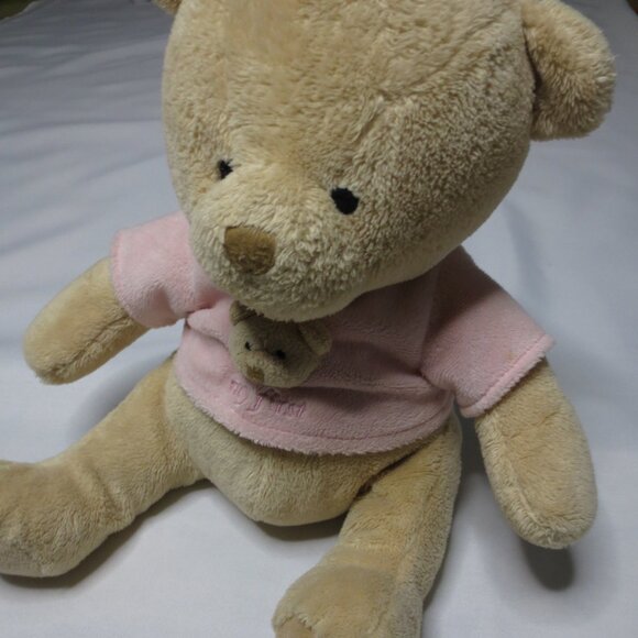 4/$14 FAO SCHWARZ MY FIRST TEDDY BEAR super soft VERY GOOD CONDITION pink - Picture 7 of 7
